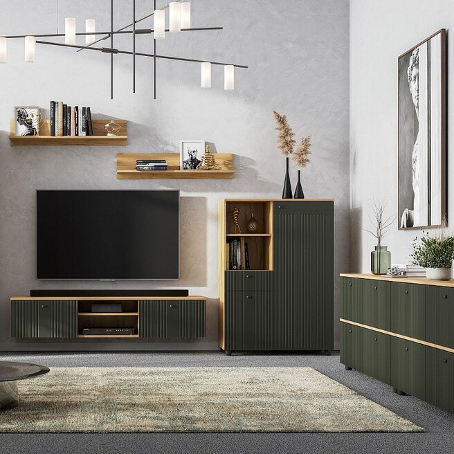 Тумба многофункциональная Милан (SV-Мебель) Олива Софт