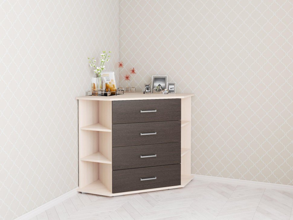 Комод угловой Катрин-7 ТЭКС (Венге)