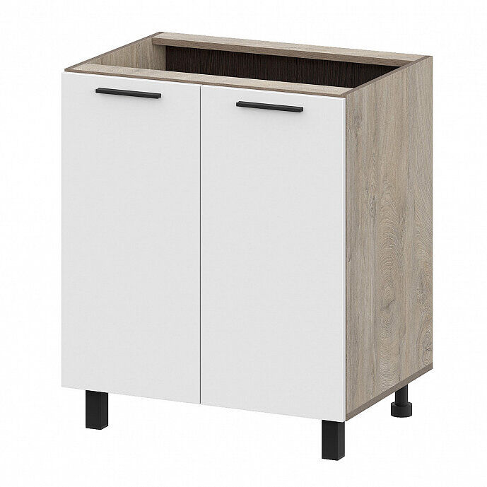 Шкаф кухонный напольный 70 см Этна 7с2 (Софт Вайт)