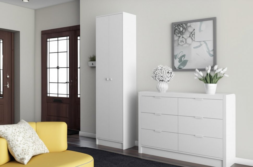 Шкаф Ямайка ЯПШ-1 (ТЭКС) Белый