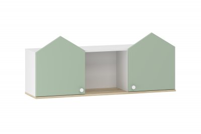 НМ 041.46 полка Банни белый/дуб сонома/макарун