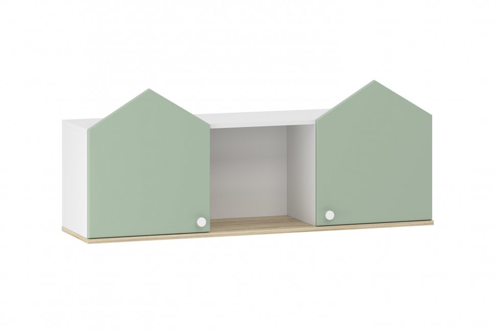 НМ 041.46 полка Банни белый/дуб сонома/макарун