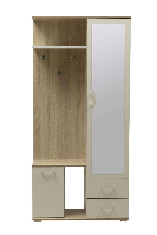 Прихожая Кармен-1 Дуб Сонома/Белый