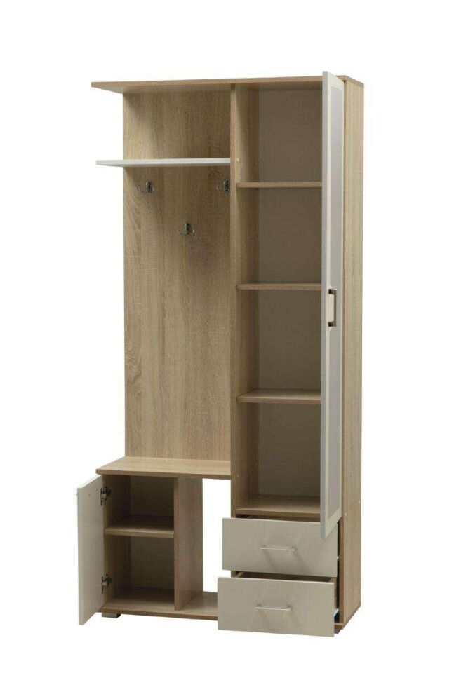 Прихожая Кармен-1 Дуб Сонома/Белый