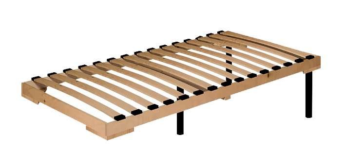 Кровать 90х200 с основанием из дерева Bauhaus 5 (Глазов) Дуб Сонома