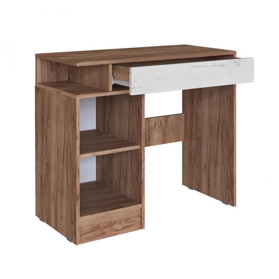 Стол косметический Вегас (ТЭКС) Крафт табачный / Крафт белый