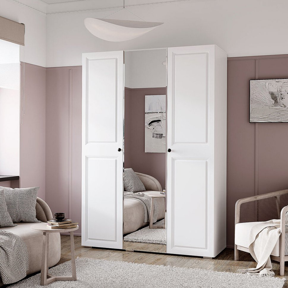 Шкаф 3-створчатый Софт ШК-06 (БТС) Белый