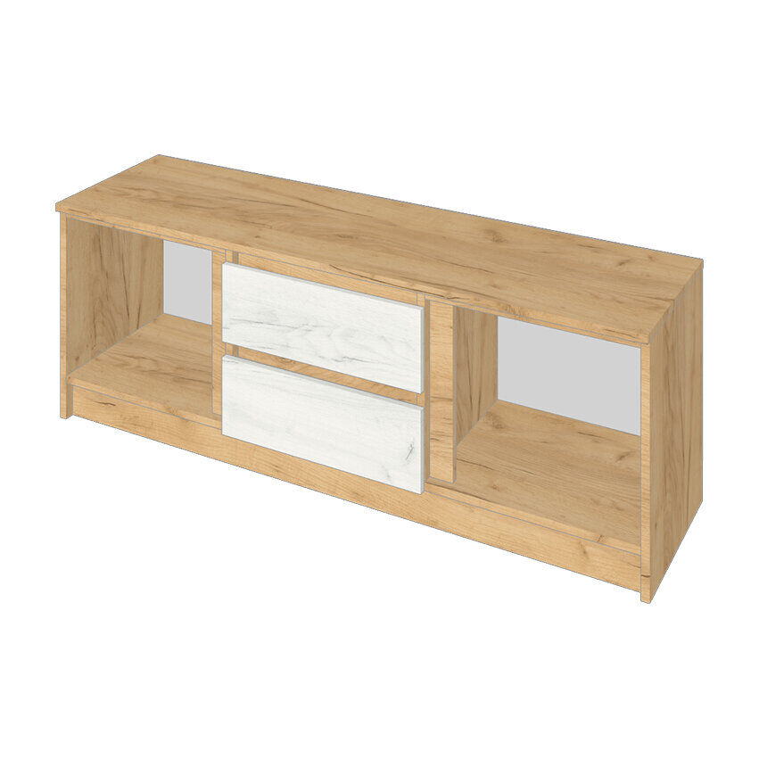 Тумба для ТВ Зара  ЗТ131-22 (Крафт золотой / Крафт белый)