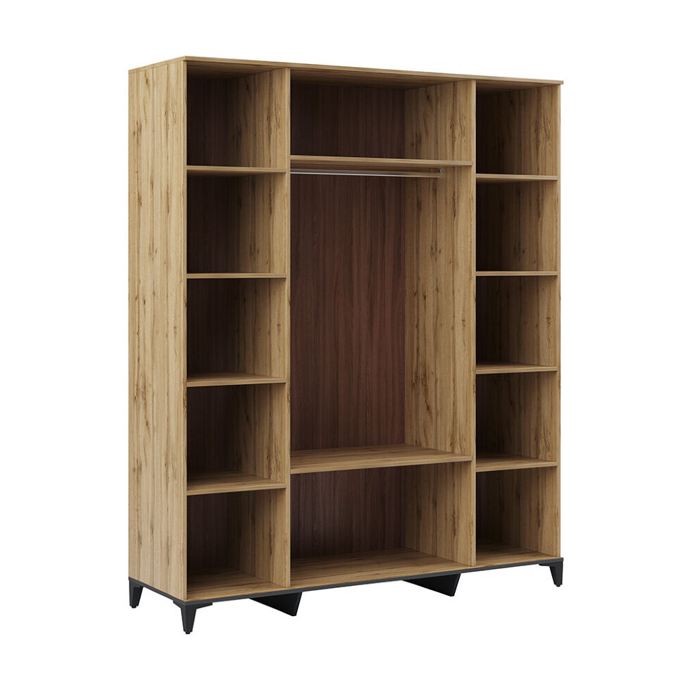 Шкаф 4-створчатый Дюна (Ижмебель) с ящиками и зеркалами