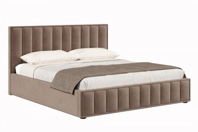 Мягкая кровать 180х200 Анкона (Какао) с подъёмным механизмом