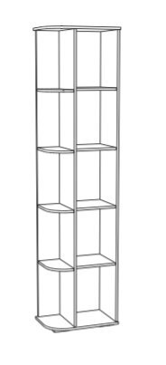 Шкаф торцевой ЛШ-26 Ливорно DOMANI (Дуб Сонома)