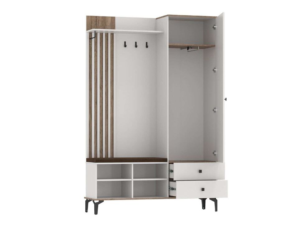 Прихожая Либерти опора h=150мм Белый / Дуб Каньон