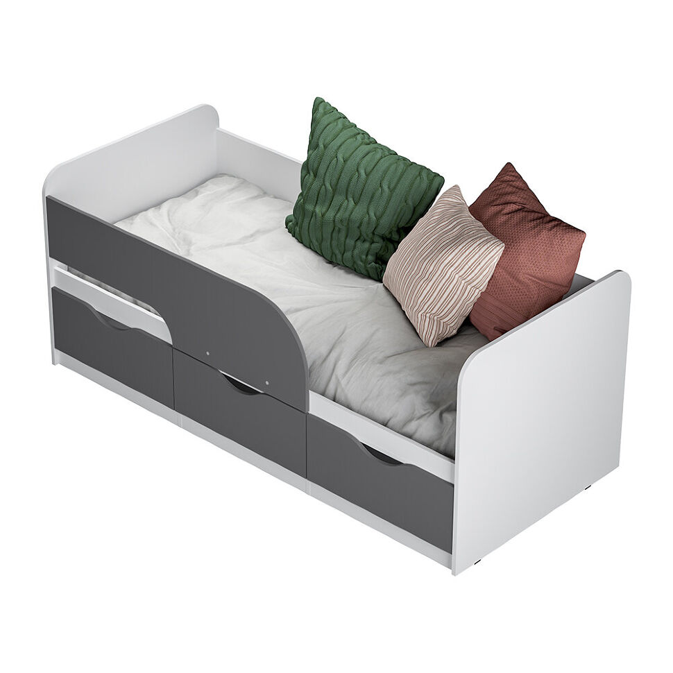 Кровать 80х186 Стандарт КР-22 (БТС) Маренго серый