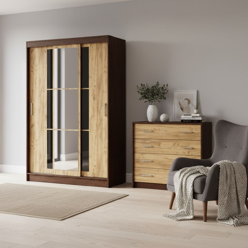 Шкаф-купе Денвер ШКК-03, Венге, Крафт