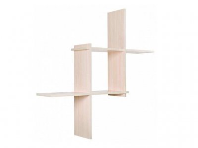 Полка навесная Кубик-3 Дуб беленый