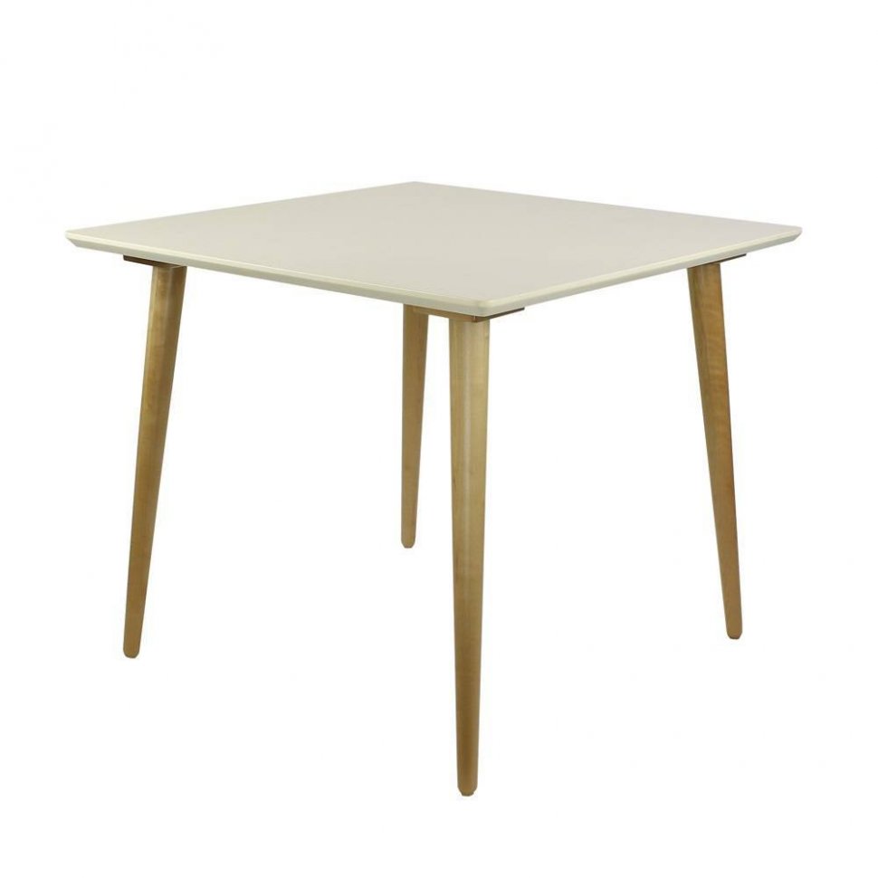 Стол обеденный Ронда Мини 100, натуральный/слоновая кость