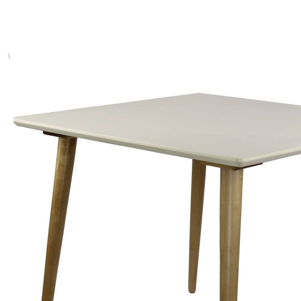 Стол обеденный Ронда Мини 100, натуральный/слоновая кость