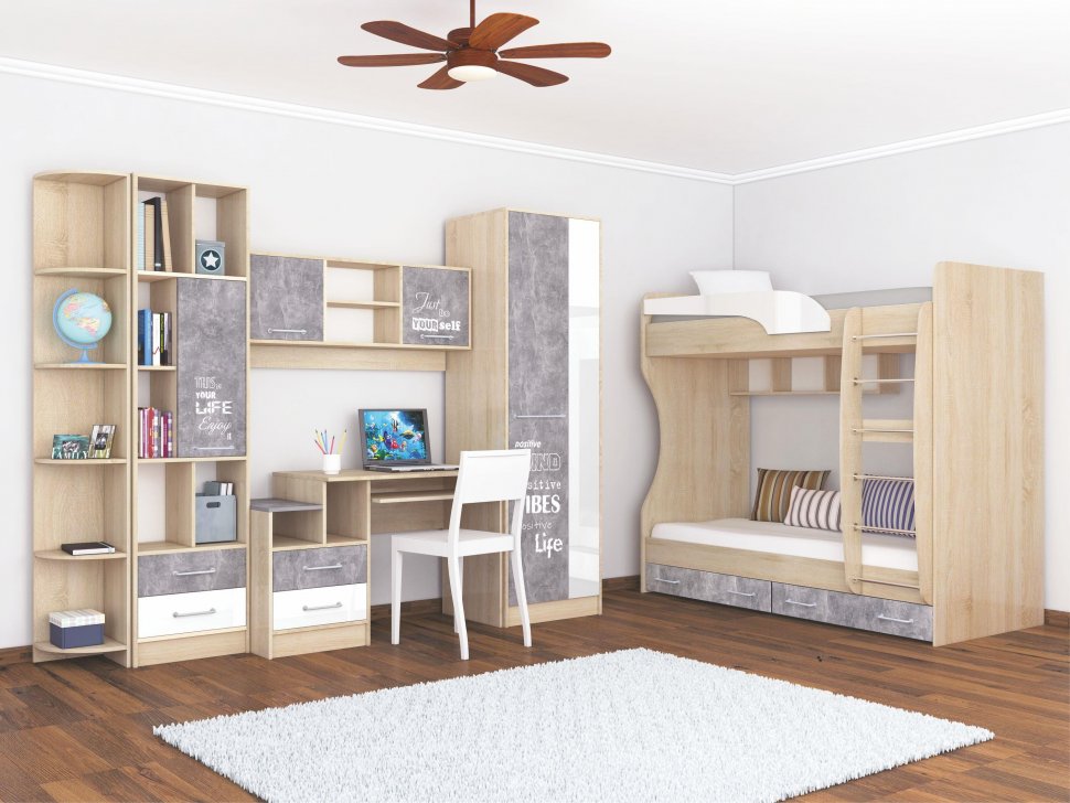 Шкаф-пенал Колибри ТЭКС (Лофт)