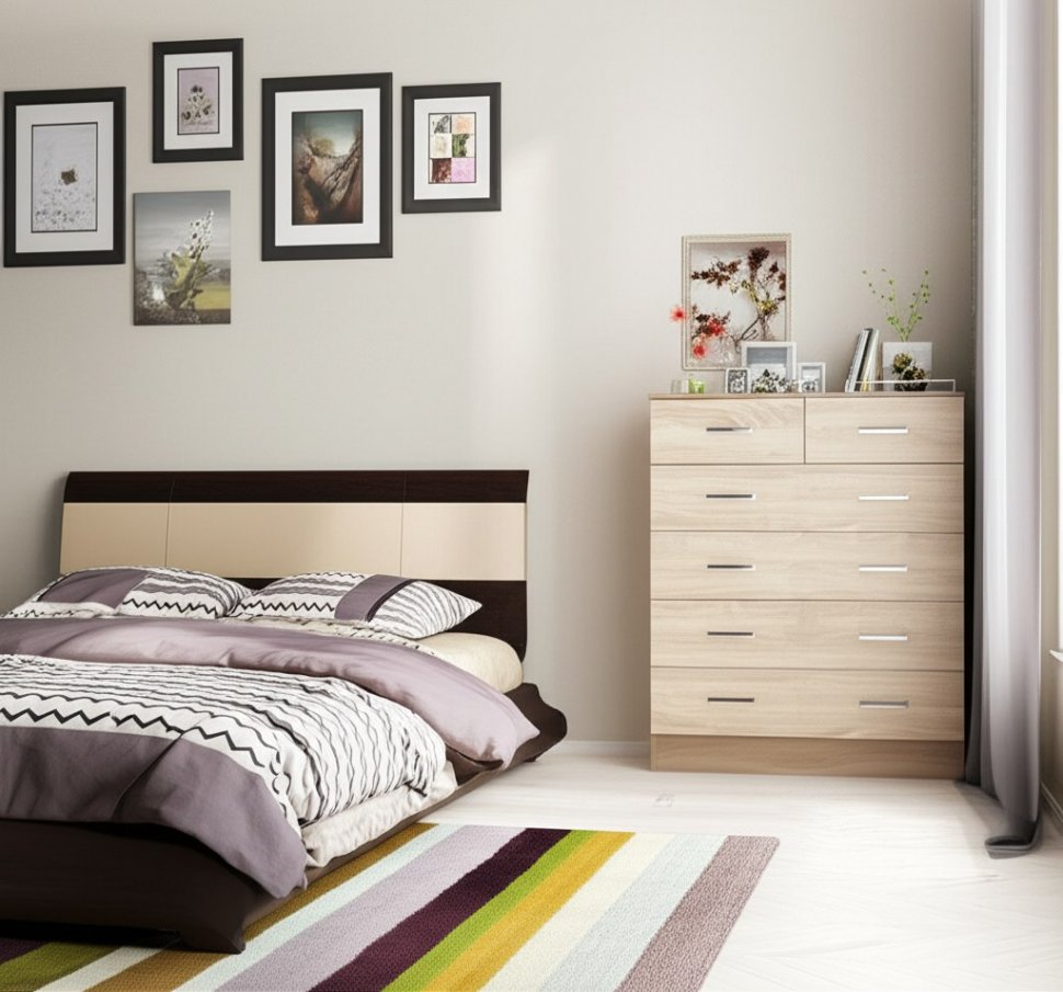 Комод Катрин-5 ТЭКС (Ясень Шимо)