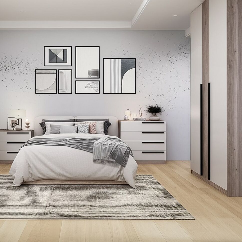 Комод КМ-02, Дуб смоки, Кашемир