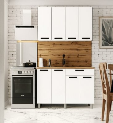 Кухня Осло 1,2 м, Карбон Фарфор