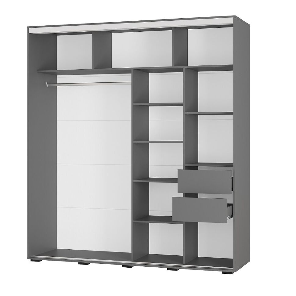 Шкаф-купе Крафт-6, Графит