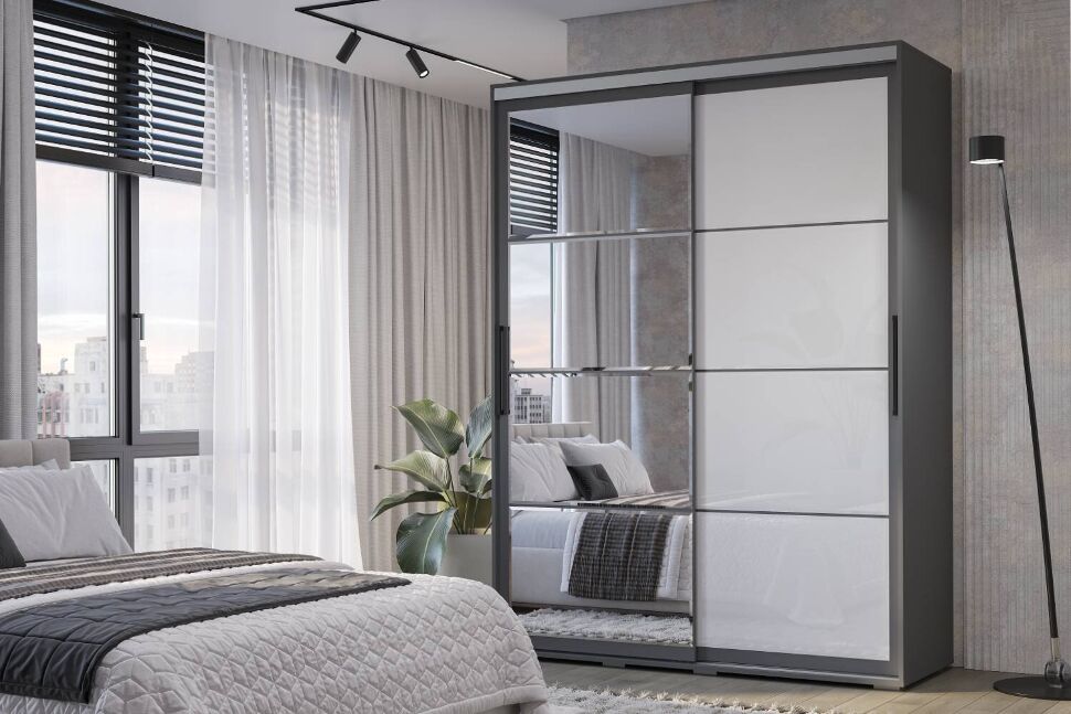 Шкаф-купе Крафт-6, Графит