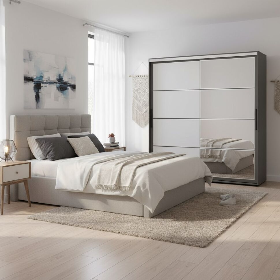 Шкаф-купе Крафт-6, Графит