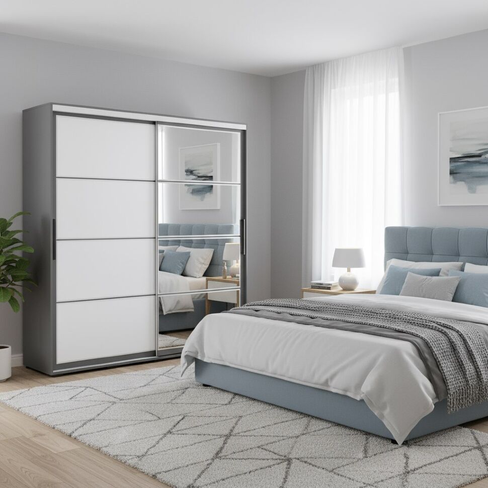 Шкаф-купе Крафт-6, Графит