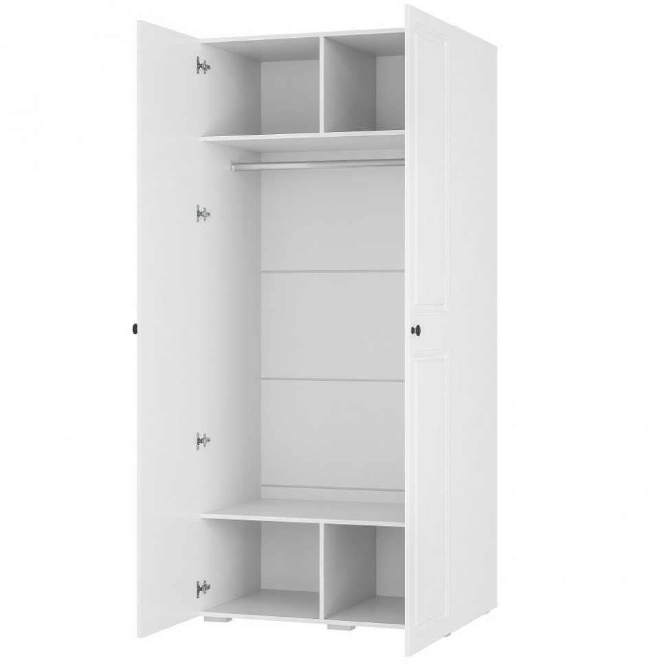 Шкаф 2-створчатый Софт ШК-01 (БТС) Белый