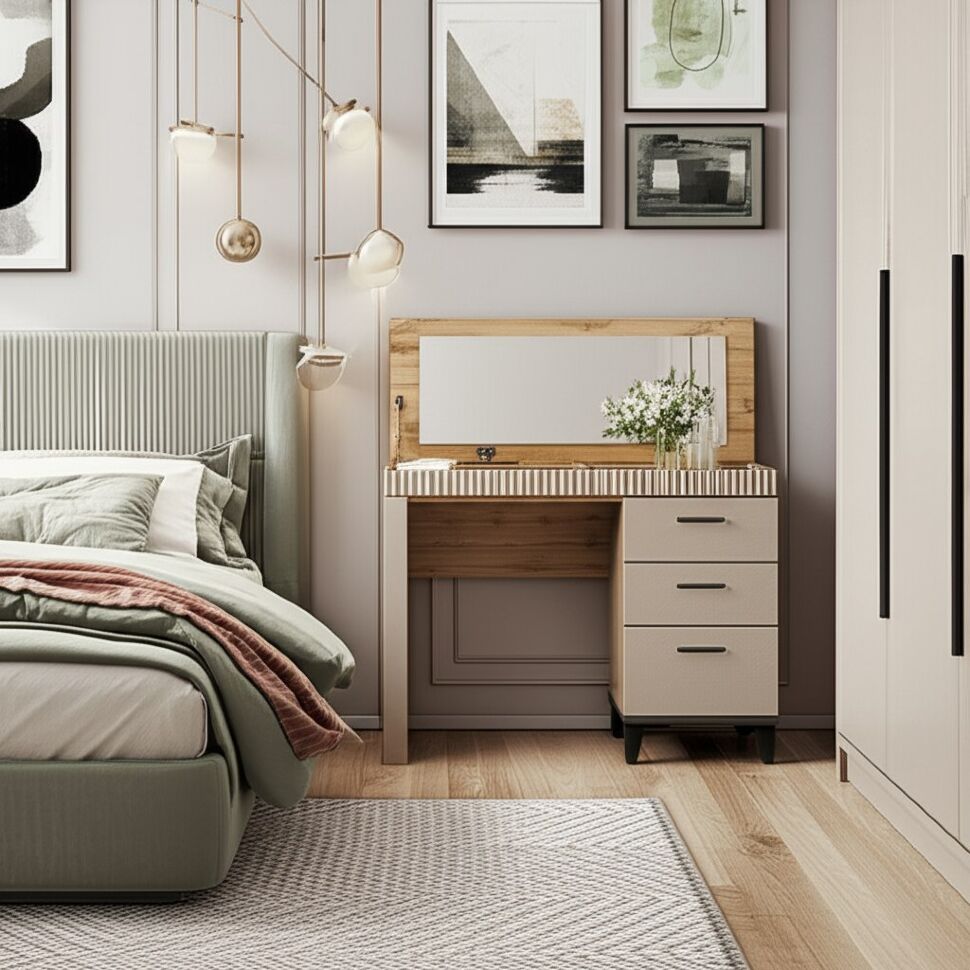 Туалетный столик Дюна (Ижмебель) с зеркалом