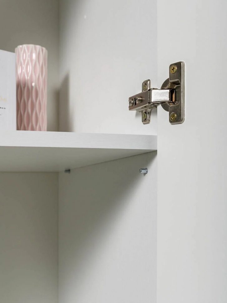 Ливерпуль Шкаф - пенал Белый/Ясень ваниль