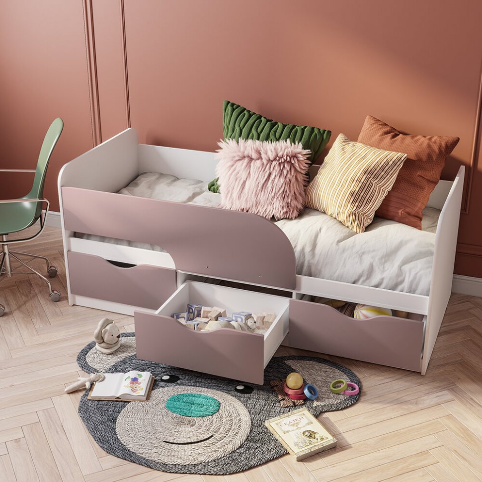 Кровать 80х186 Стандарт КР-22 (БТС) Шарли Пинк