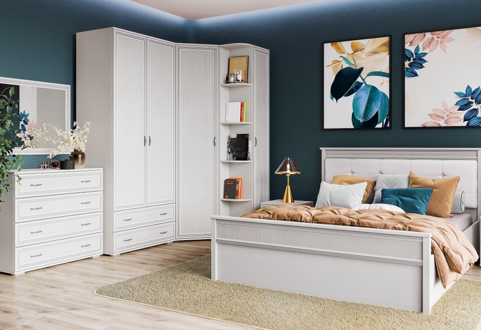 Шкаф угловой ЛШ-25 Ливорно (Домани) Ясень Анкор светлый