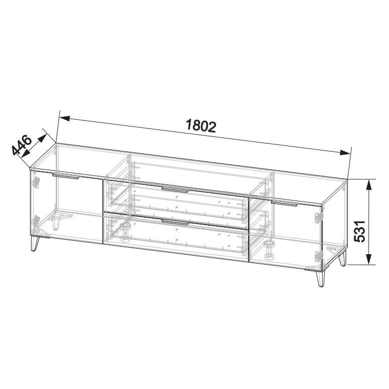 Тумба под ТВ Тоскана (MLK)