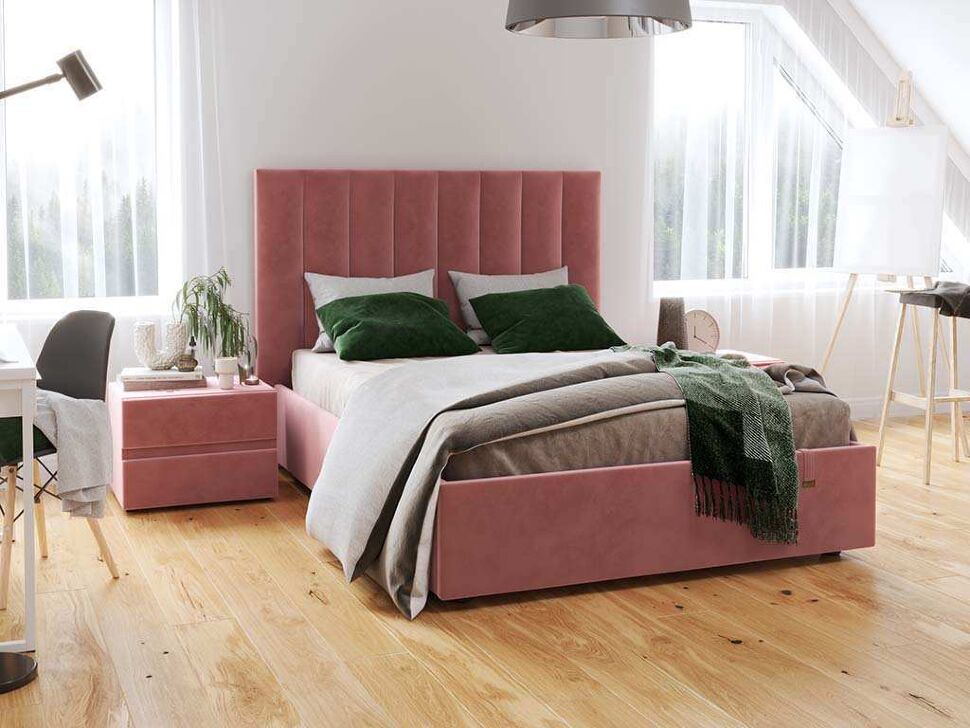 Кровать Ingrid 1400 модель 312 Ультра коралл