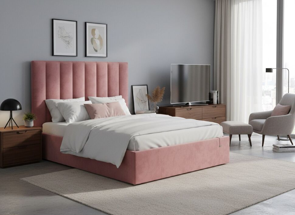 Кровать Ingrid 1400 модель 312 Ультра коралл
