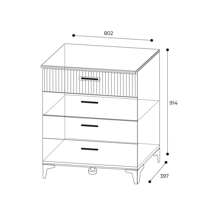 Комод 800 Дюна (Ижмебель)