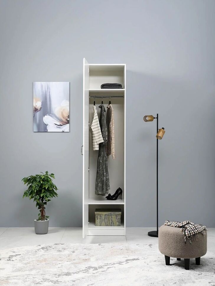 Ливерпуль Шкаф 13.27.01 Белый/Ясень ваниль