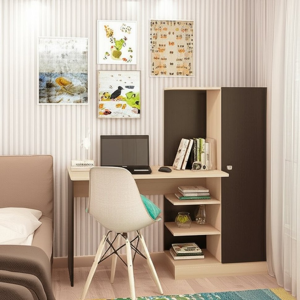 Стол компьютерный Квартет-6 ТЭКС (Венге)