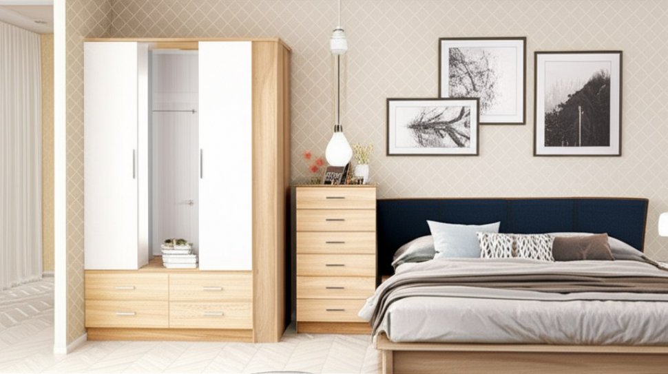 Комод узкий Катрин-4 ТЭКС (Ясень шимо)