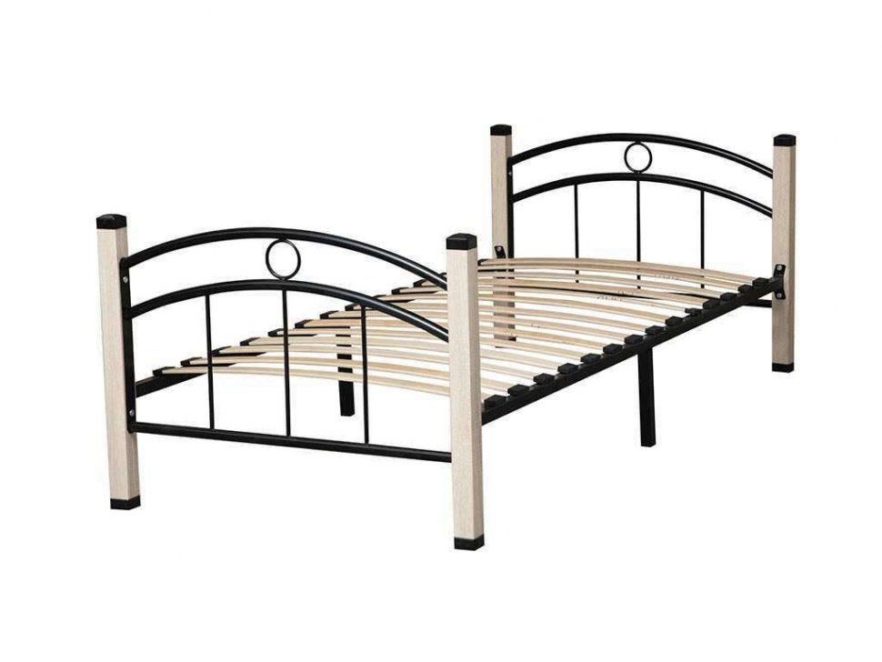 Скарлетт кровать односпальная 900 Дуб Сонома/черный