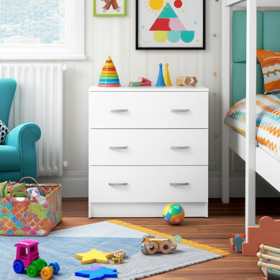 Комод с ящиками Ронда КМ-02, белый