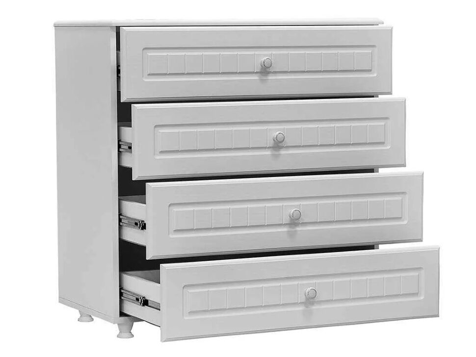 Спальня Монако-6 мягкая спинка белое дерево