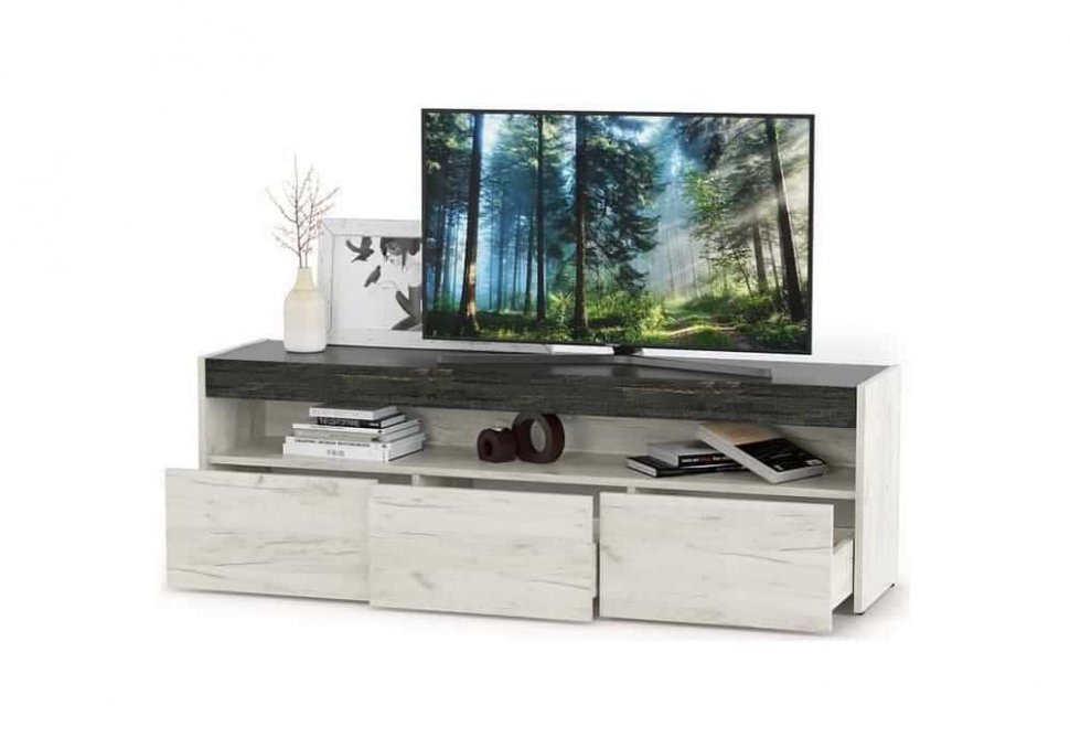 Тумба под ТВ 13.272 / Дуб крафт белый/Интра