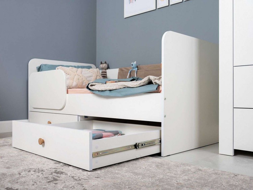 Детская Джастин 1 белый/дуб белый