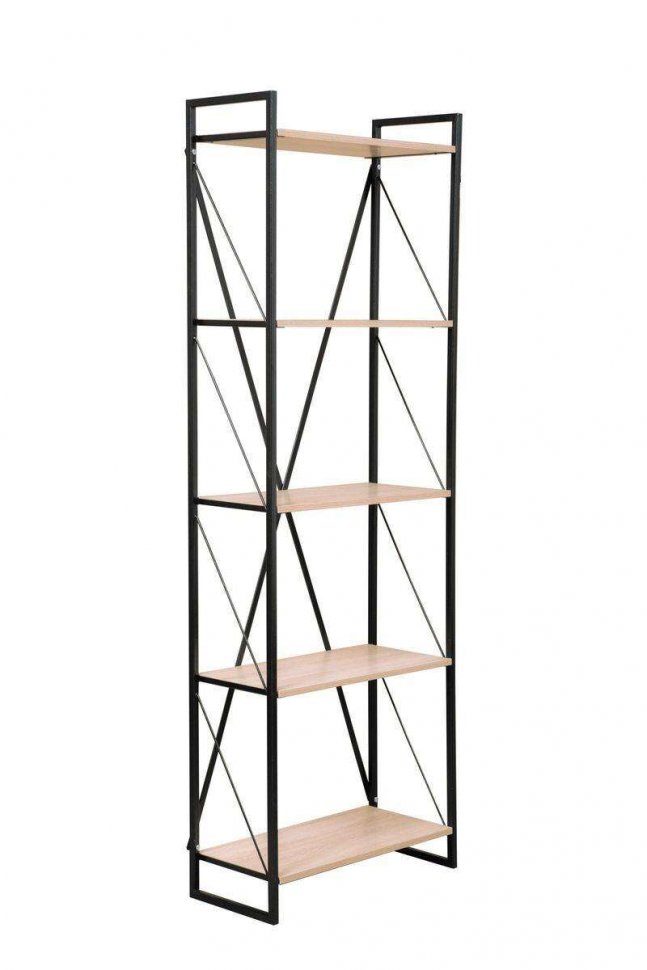 Скарлетт Стеллаж 710 Дуб сонома/Черный