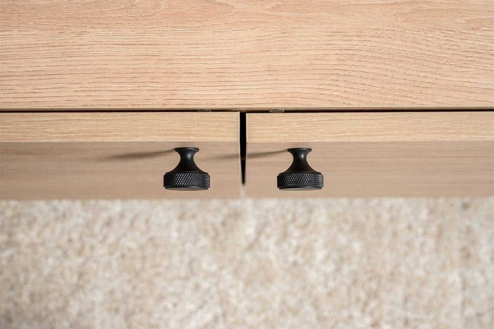 Комод Брюс 16.233, Battle rock FSC Santiago,Черный, Кварц Блэк