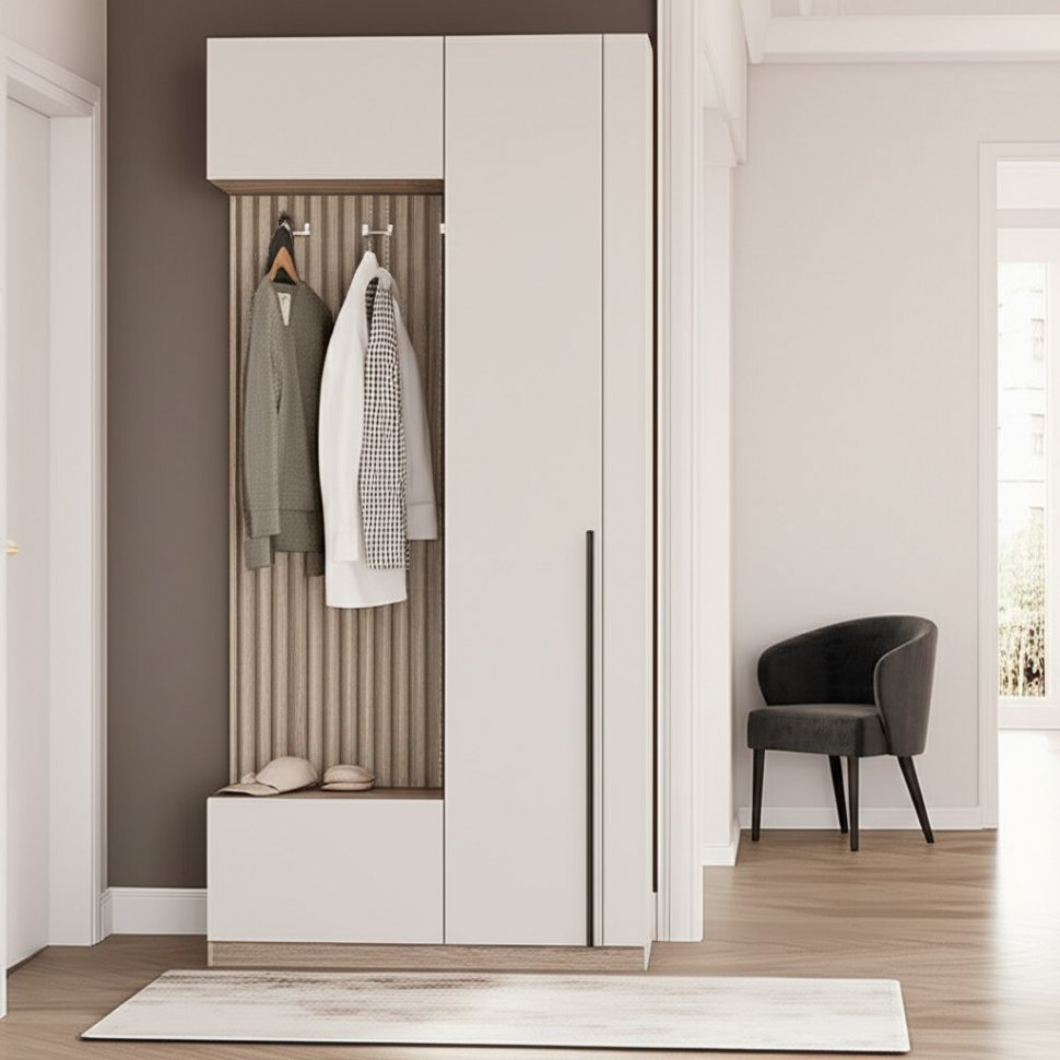 Прихожая Урбан ПР-01, Дуб смоки, Кашемир