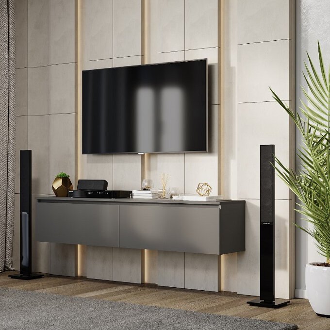 Тумба навесная Симпл ШКН-07 (БТС) Графит